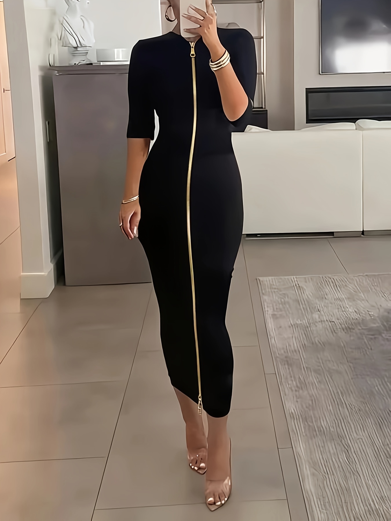 long sleeve emerald green dress Sleeves Evening Prom Dresses, Cheap Sweet 16 Dresse – SposaDresses formal events Size:US 8/ UK 7.5/ EUR 41 Satin Bridesmaid Dress Prom flag: PREORDER