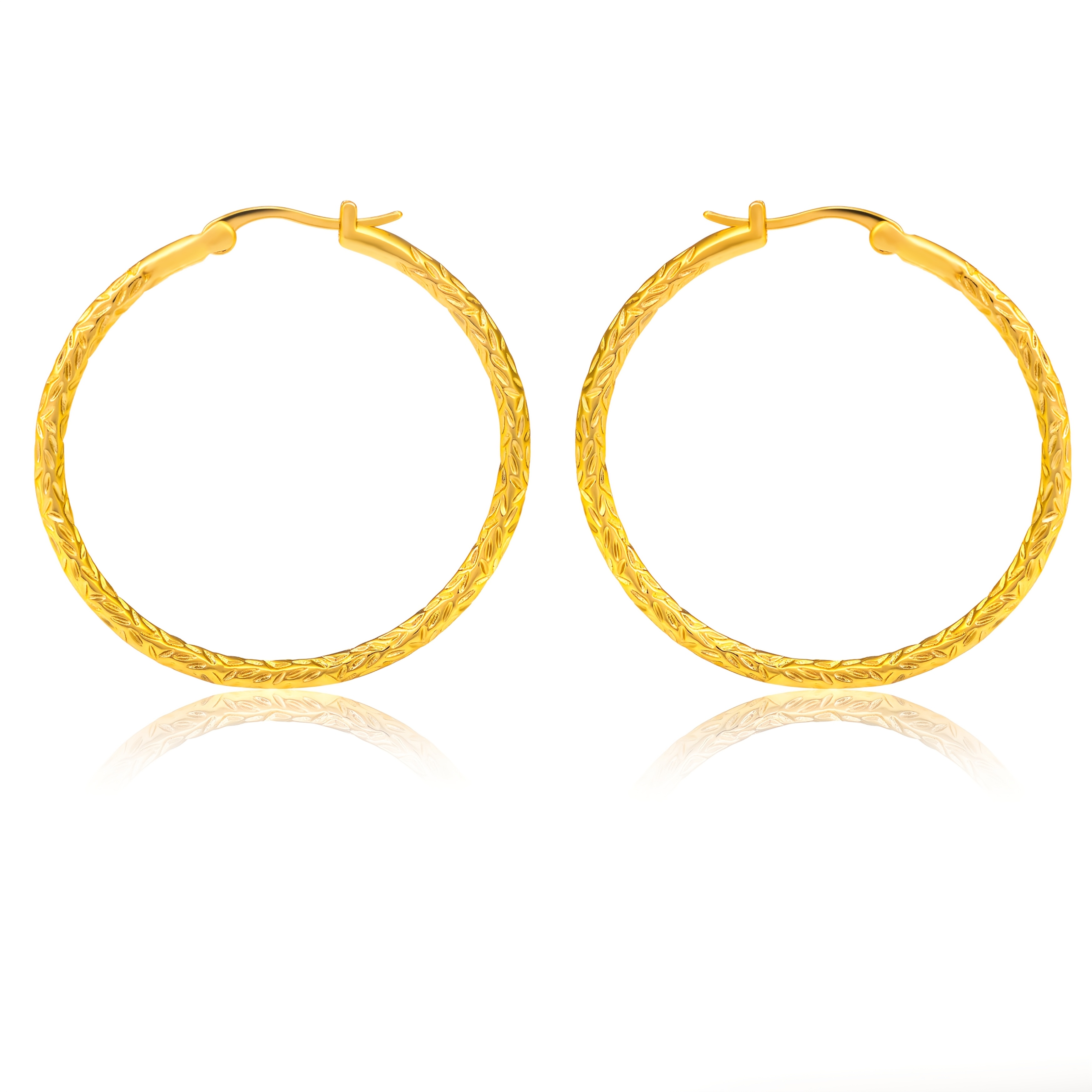Image of 925 Pure Silvery Golden Wheat Ear Earrings With Low Allergy Bohemian Women's Fashion Jewelry Perfect Women's Gift Shining Engagement Wedding Anniversary Valentine's Day Gift With Exquisite Gift Box
