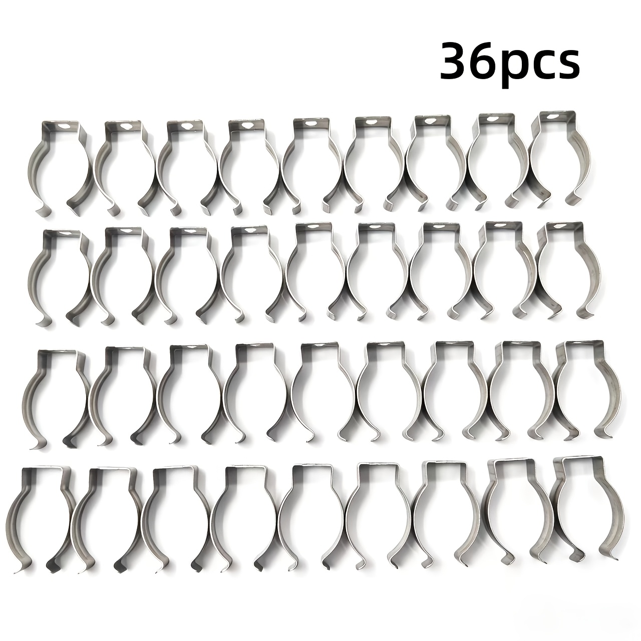 TEMU 36pcs Set Of T8 Stainless Steel Lamp Clamps. Lamp Fixing Buckles. Common Additions For Lamp Repair. Durable Stainless Steel Spring Clip. .