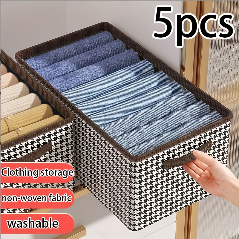 paquete cajas plegables almacenamiento ropa en tela no Temu - Main Image