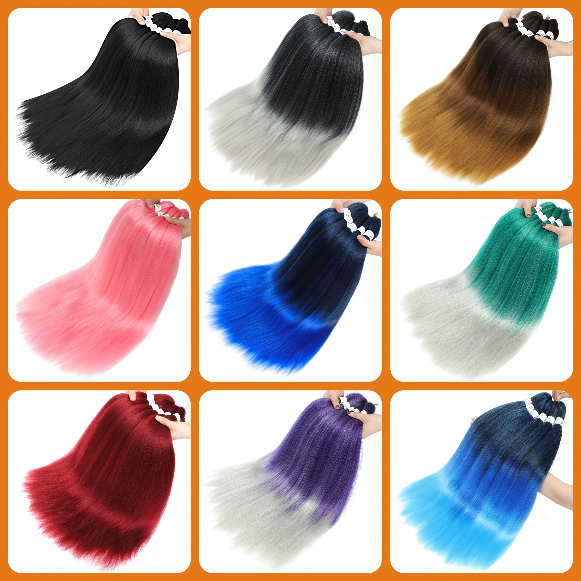braiding hair pre stretched 26 30 inch 8 packs ombre professional soft   texture   free hot water setting extensions for braids professional soft   texture color 1b 30 27 details 7