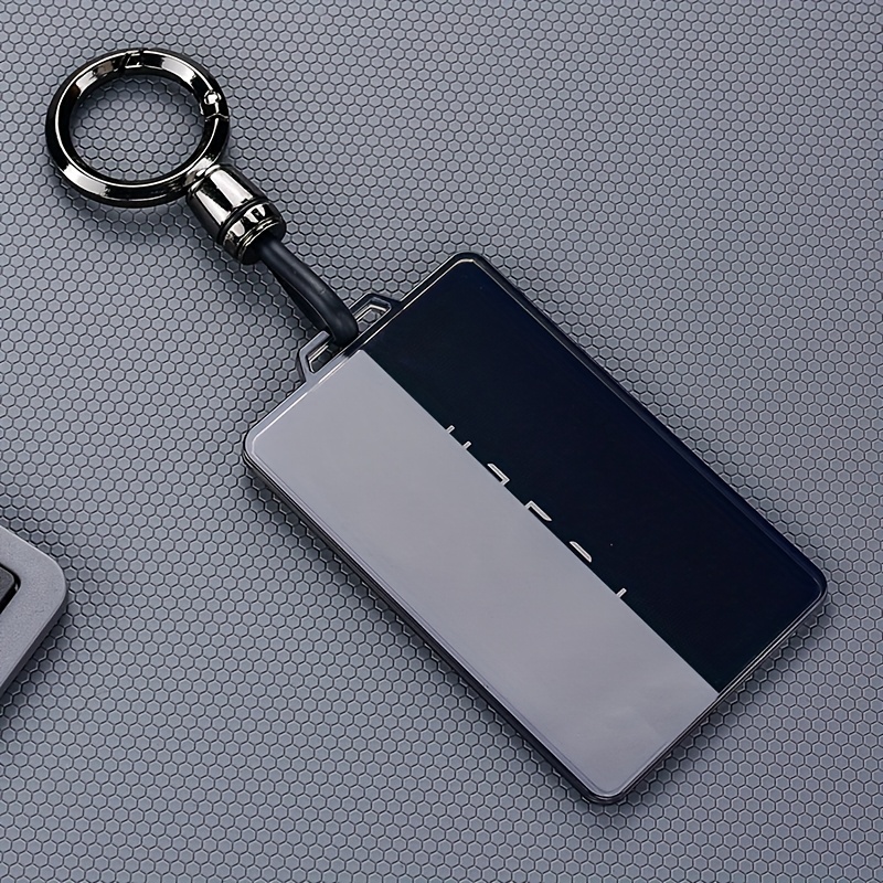 TEMU Custodia adatta per chiave a card Tesla Model 3, x, y, auto NFC, borsa , TPU resistente al carbonio, custodia per chiave con fibbia e cordino,
