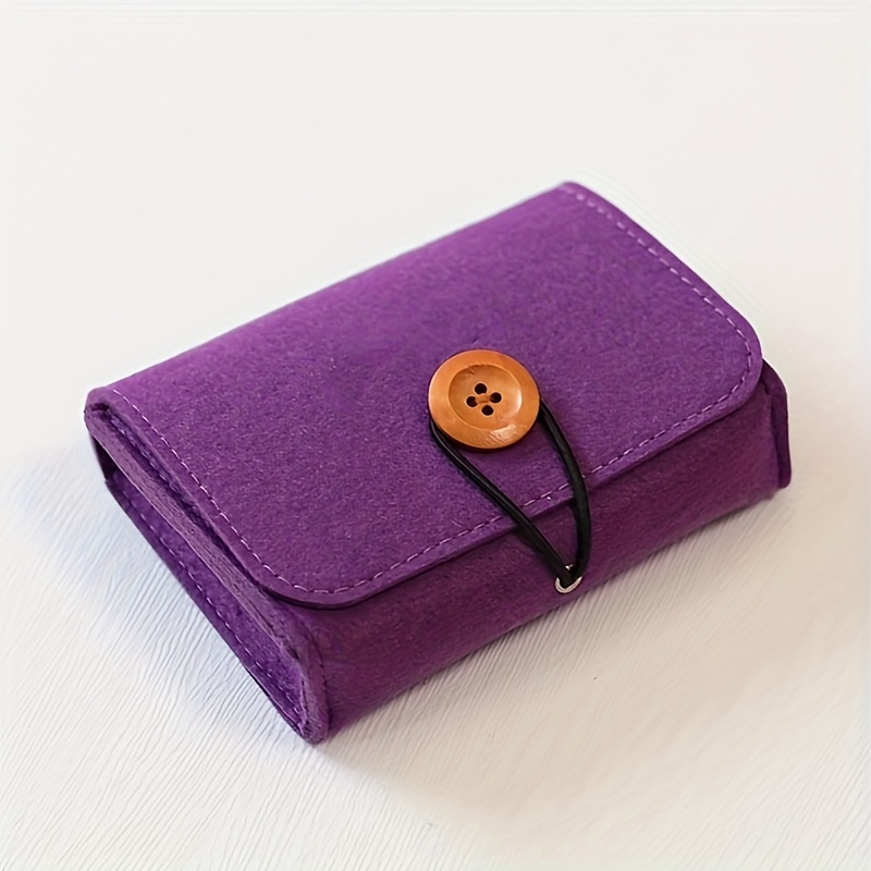 TEMU Soft Felt Cosmetic Storage Box - Essential Oil Travel Pouch, Lightweight And Portable, Perfect For Use At Home, , Bathroom, And During Travel