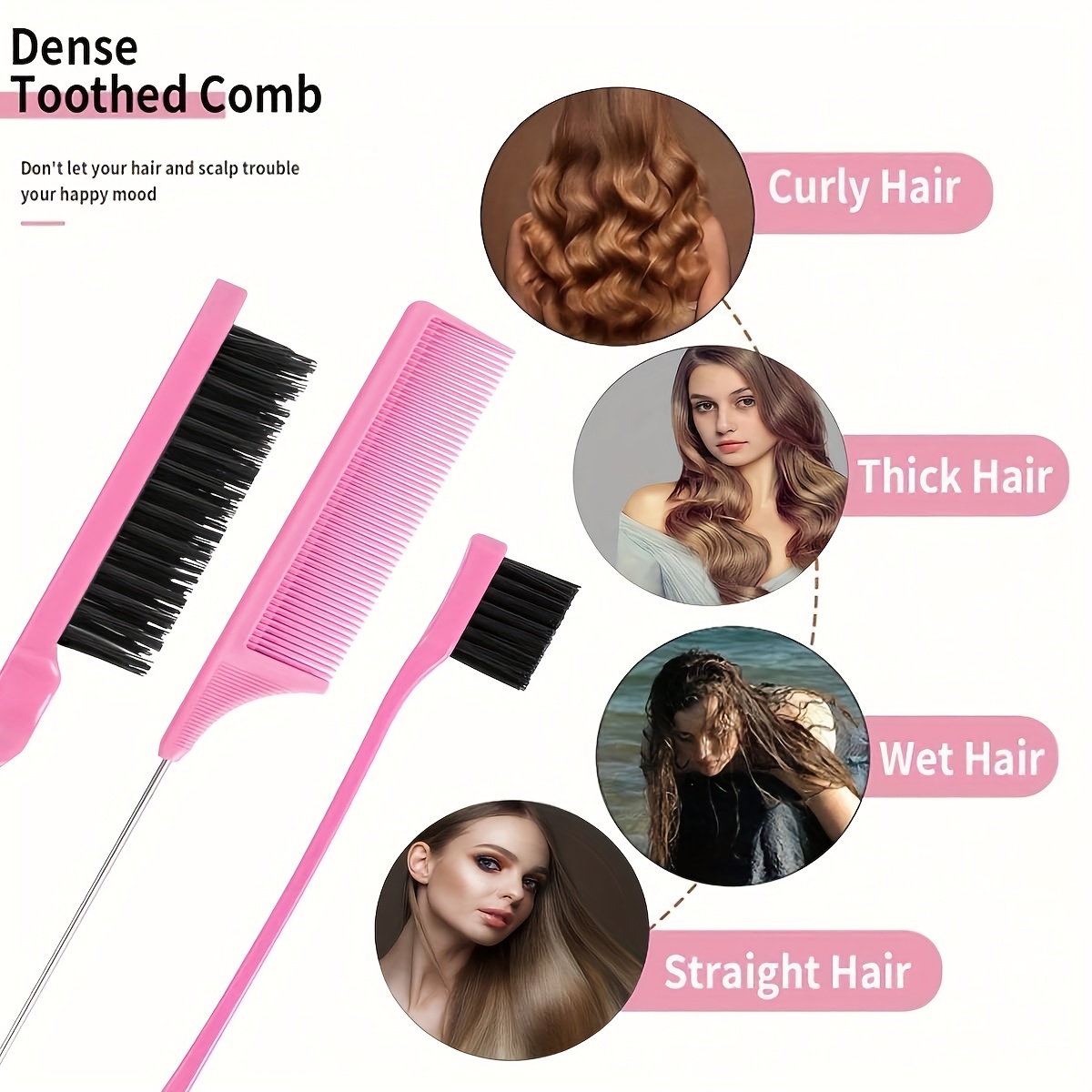 14pcs of hollow comb set including 1 200ml high pressure spray bottle 3pcs of hair comb set 1pc of large   hairband and 8pcs of fringe hairpin suitable for salon barbers family and travel to create exquisite hair style