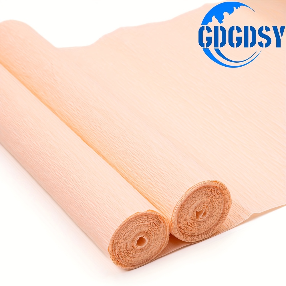 E-shop 2 Stück Krepppapierrolle, 25 cm breit lang für Hochzeitszeremonien, verschiedene große Festdekorationen, DIY Geschenkpapier, Bastelpapier für