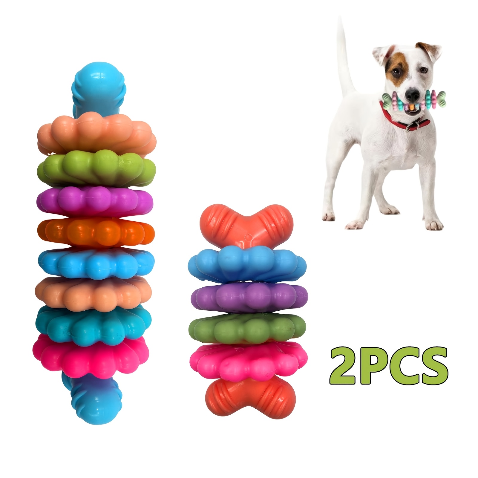 tpr geometric bone shaped teething chew toys dogs durable Temu