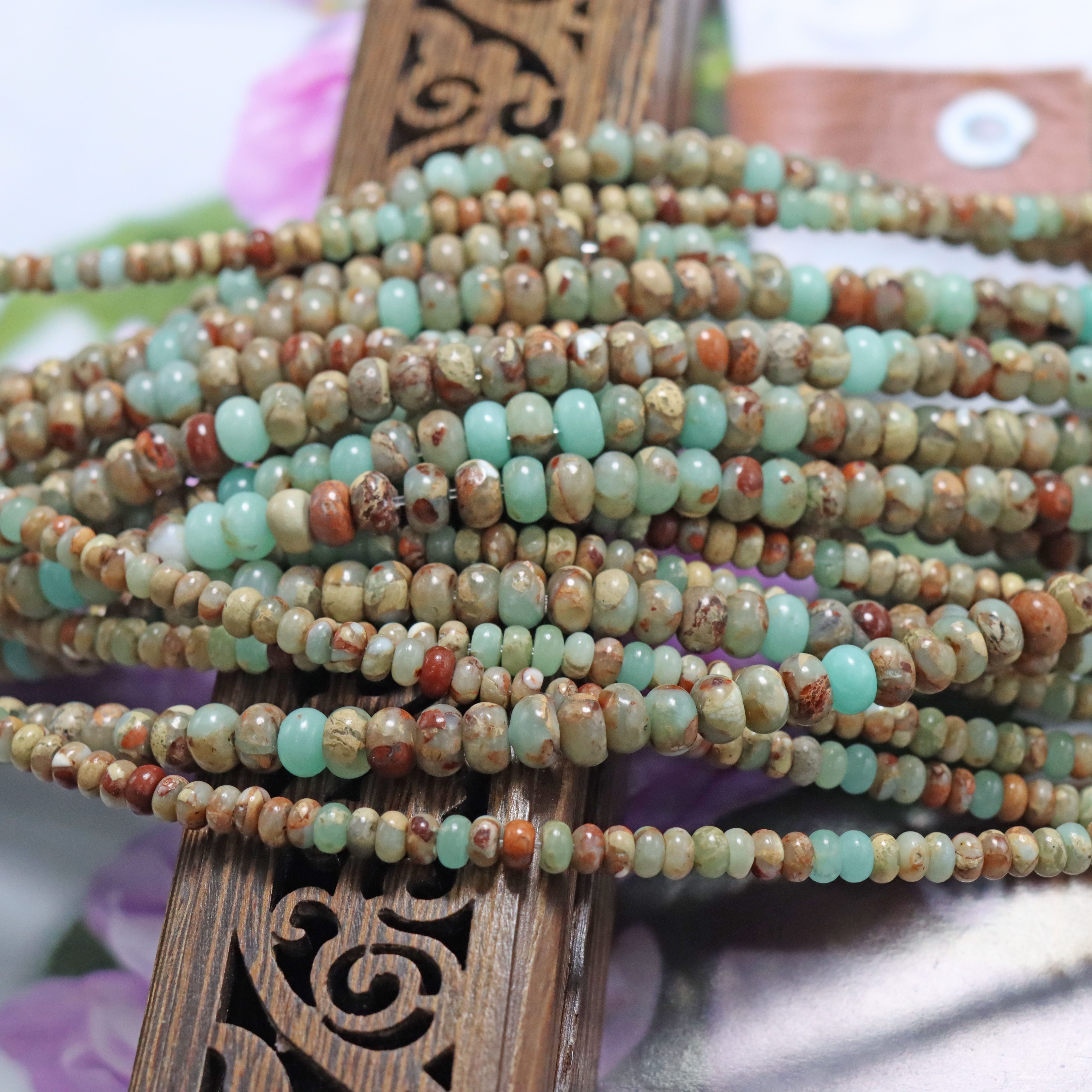 

18cm Natural Beads - Round Spacer Beads For Diy Jewelry Making, Bracelets & Necklaces Accessories