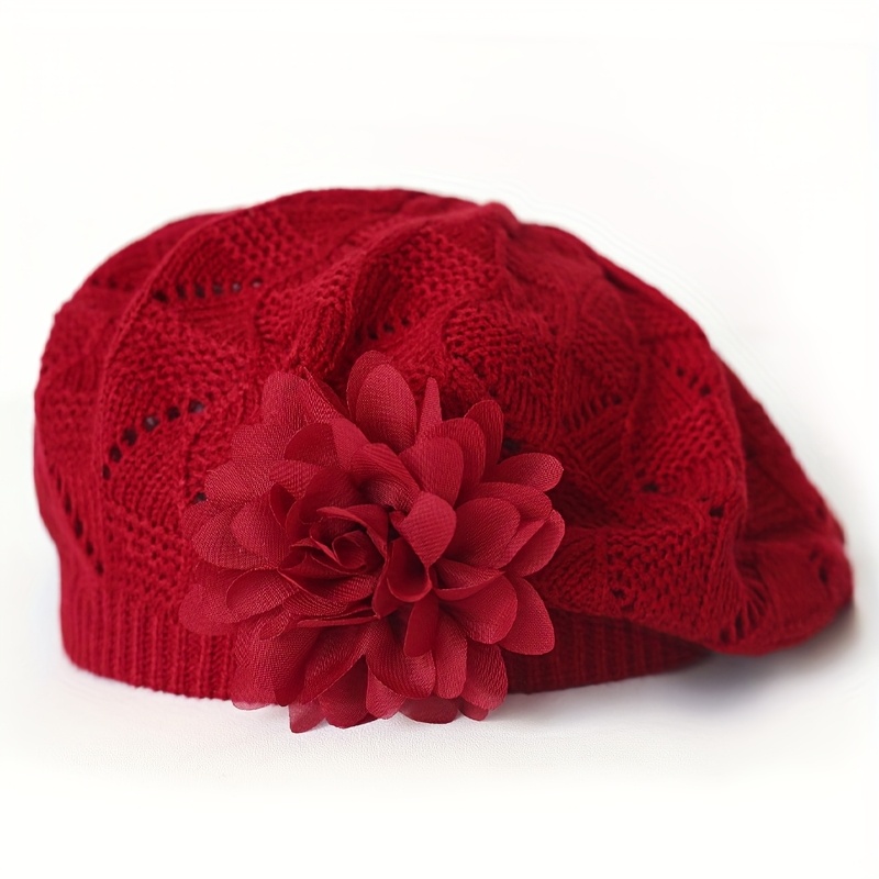 TEMU 1pc Of New Autumn And Beret For Women With In Solid Colors, In Colors For Everyday Use