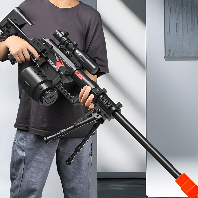 M200 Sniper Gun Electric Gel Jet Ball [7.4V High Speed Continuous Shooting Upgrade G Highly Assembled Toy Manual/automatic Dual Mode Drive Hand Automatic Semi-automatic Full Bullet Firing