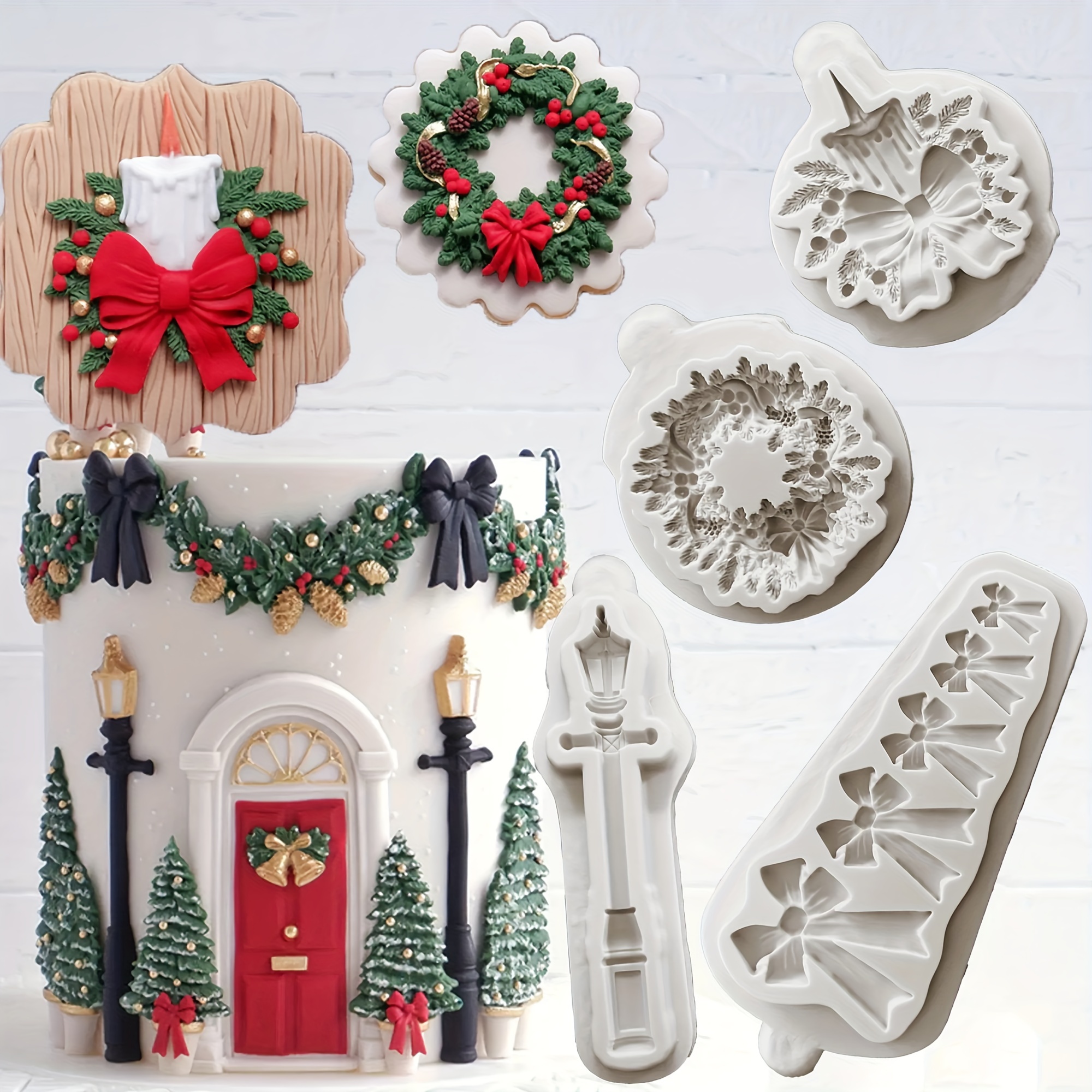 

Christmas Wreath & Bow For Decorating -, Tool For , Chocolates & Crafts - Dishwasher Safe