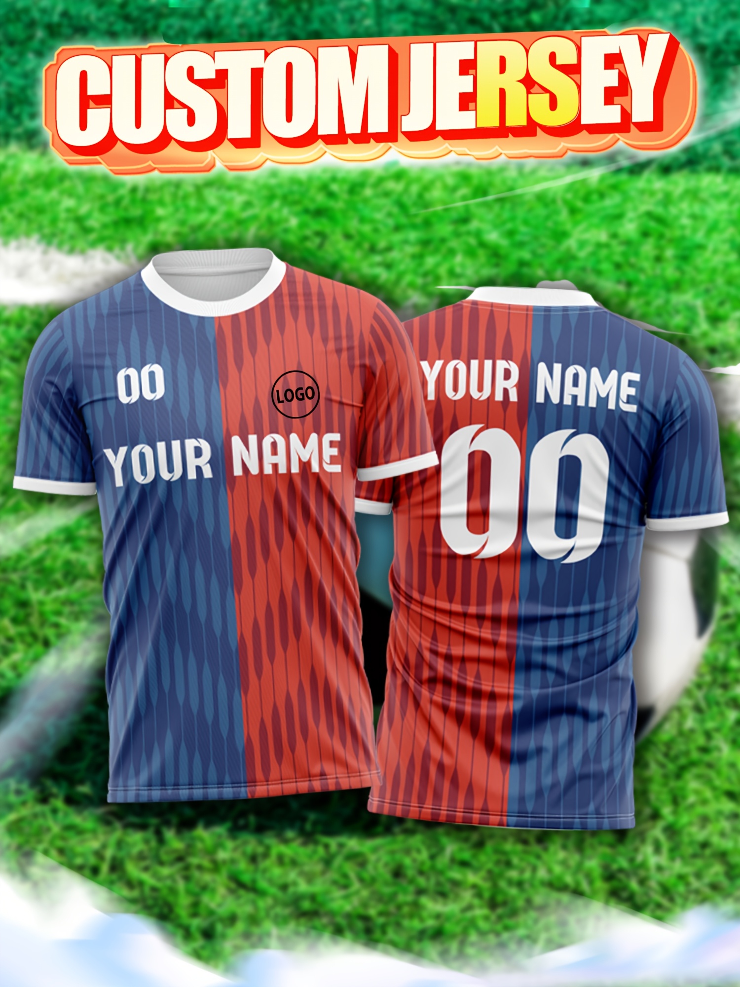 personalized custom   image adult crew neck football   shop store buy order wholesale bulk