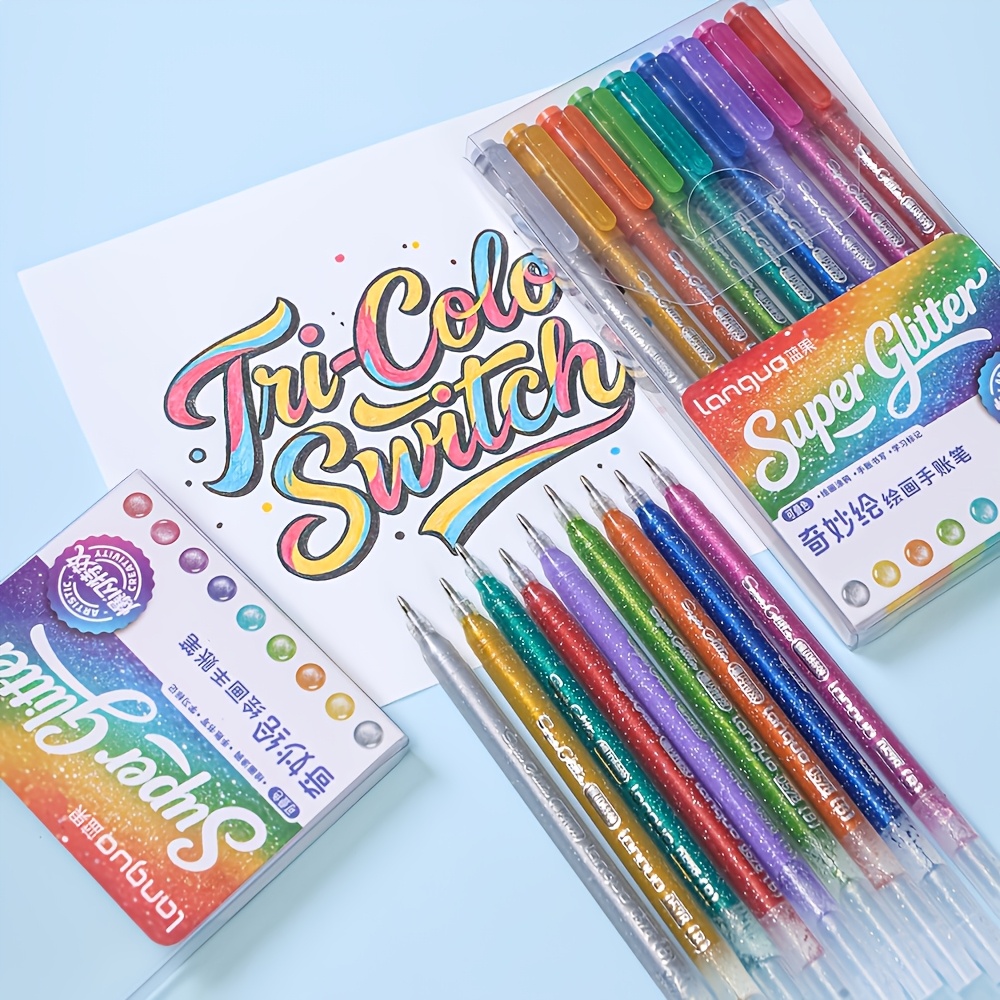 LANGUO 262pcs Colored Journal Pen Set for Writing and Art