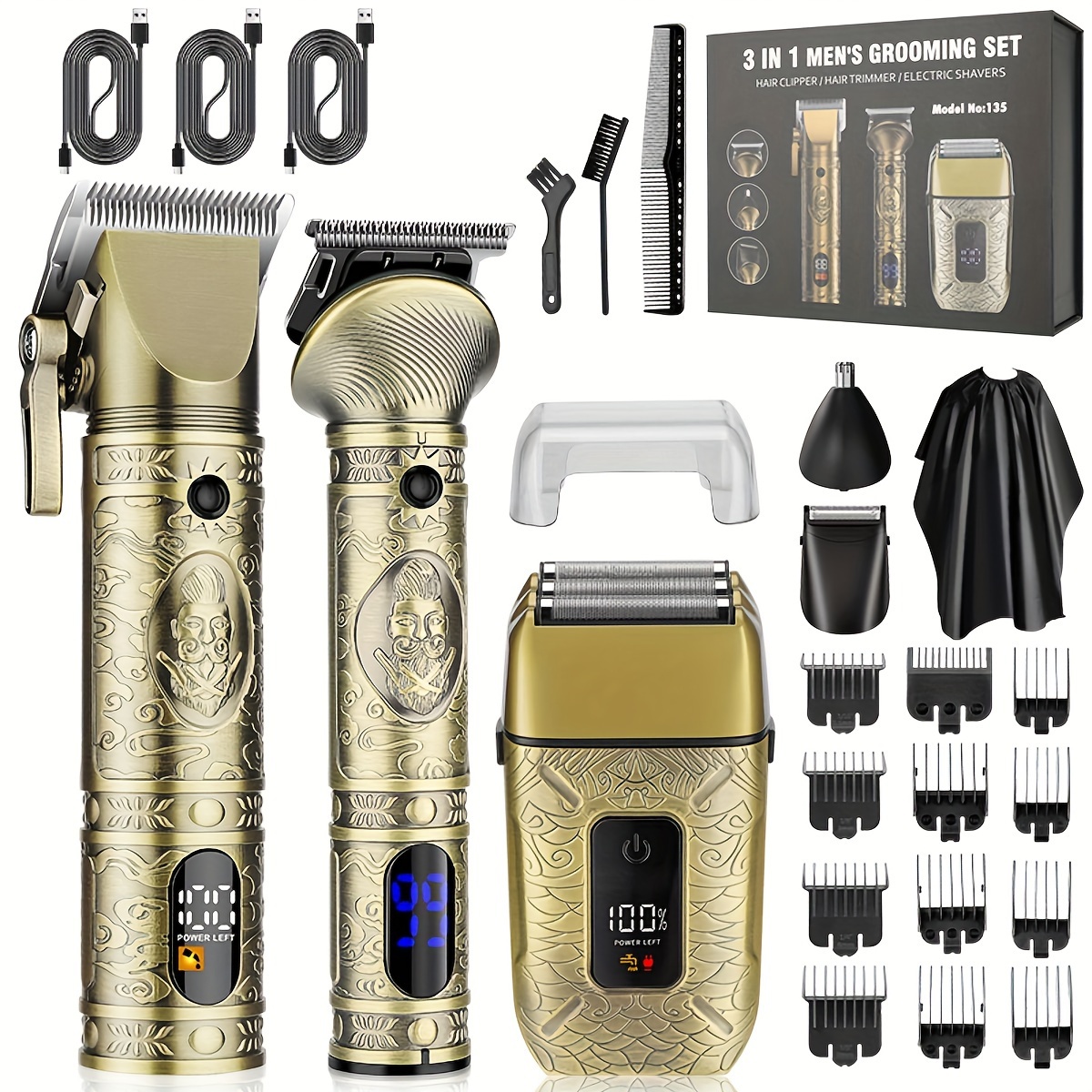 TEMU For Men , Shavers For Men, And , And Set Mens Grooming Kit For