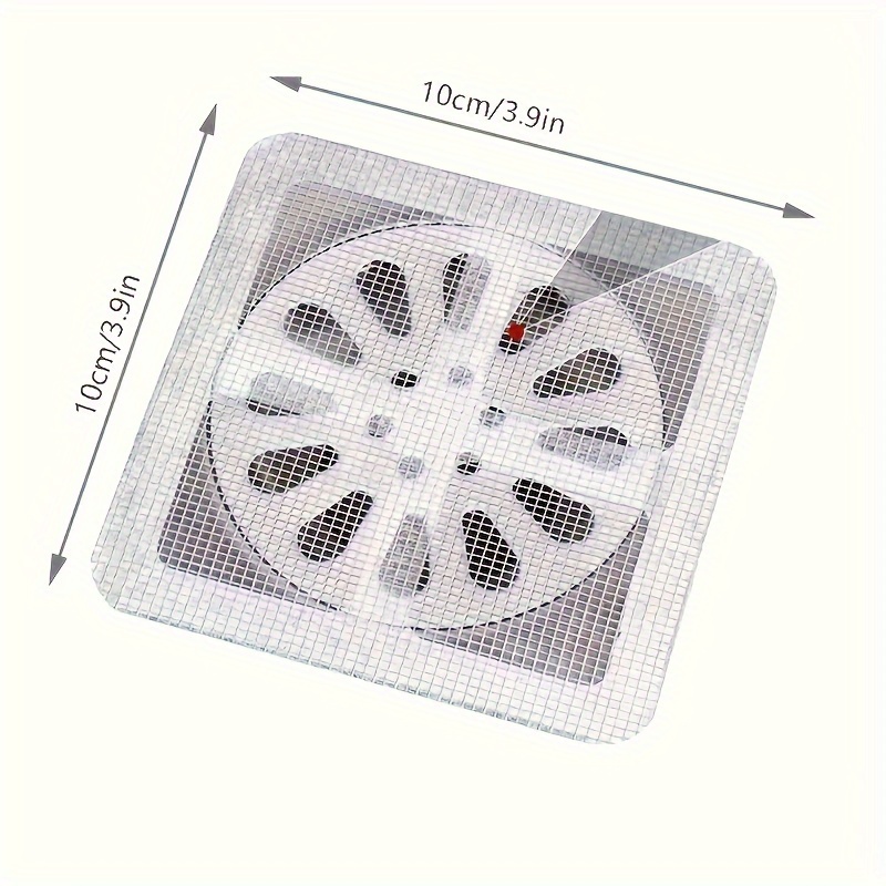 10pcs Pegatinas Autoadhesivas para Recoger Cabello para Ducha, Fregadero de Cocina y Desagües de Baño - Anti-Obstrucción, Cubiertas de Desagüe de Suelo a Prueba de Insectos, Plástico, No Necesita Electricidad, Accesorios de Ducha