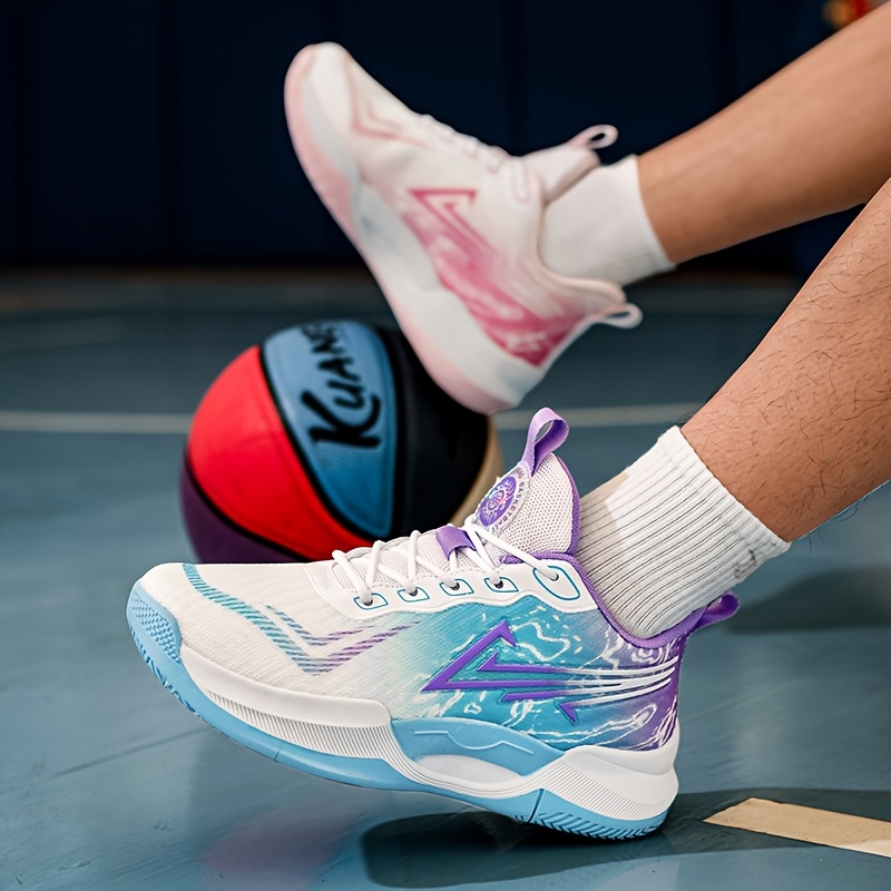 Breathable Basketball Shoes For Men & Women - Mesh Volleyball Sneakers With Non-Slip Rubber Sole