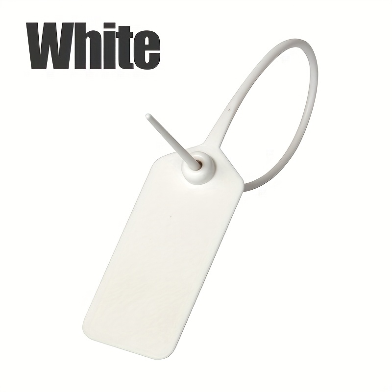 TEMU Custom Seals 50pcs Disposable Plastic Tags | Truck Container Fire Extinguisher Seal Straps | Clothing Shoes Bags Gift Key Tag Buckles 285mm