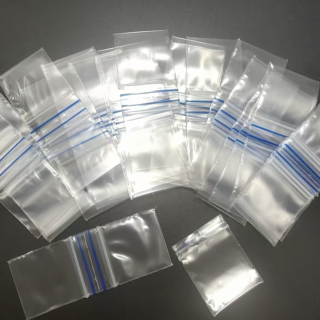 TEMU 100pcs Of 125125 Blue- Self-sealing Bags, Measuring 3.2 Cm/1.26 Inch By 3.2 Cm/1.26 Inch, Thickened, High-quality, Durable, Aesthetically ,