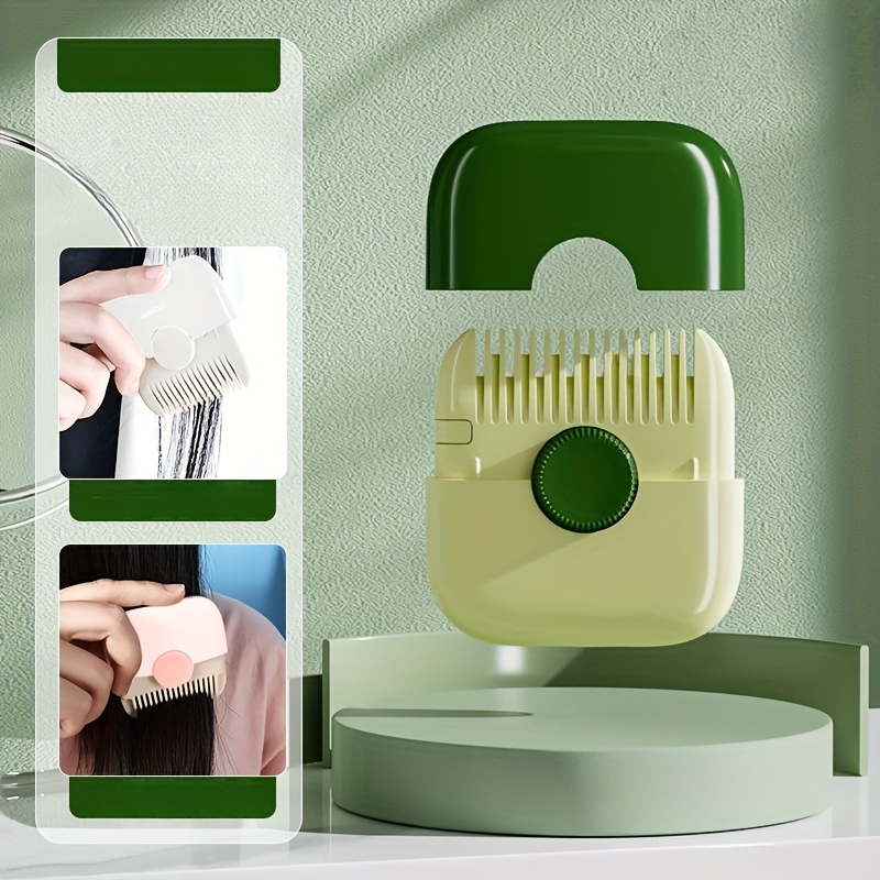 1個 両面ヘアカットコーム - 2-in-1 携帯用前髪トリマー＆ペットグ ツール、absプラスチック製多機能ヘアコーム 子供・ペット・家庭用、 ツール、スリーク デザイン、耐久性構造、細かい歯の配置 商品詳細 2