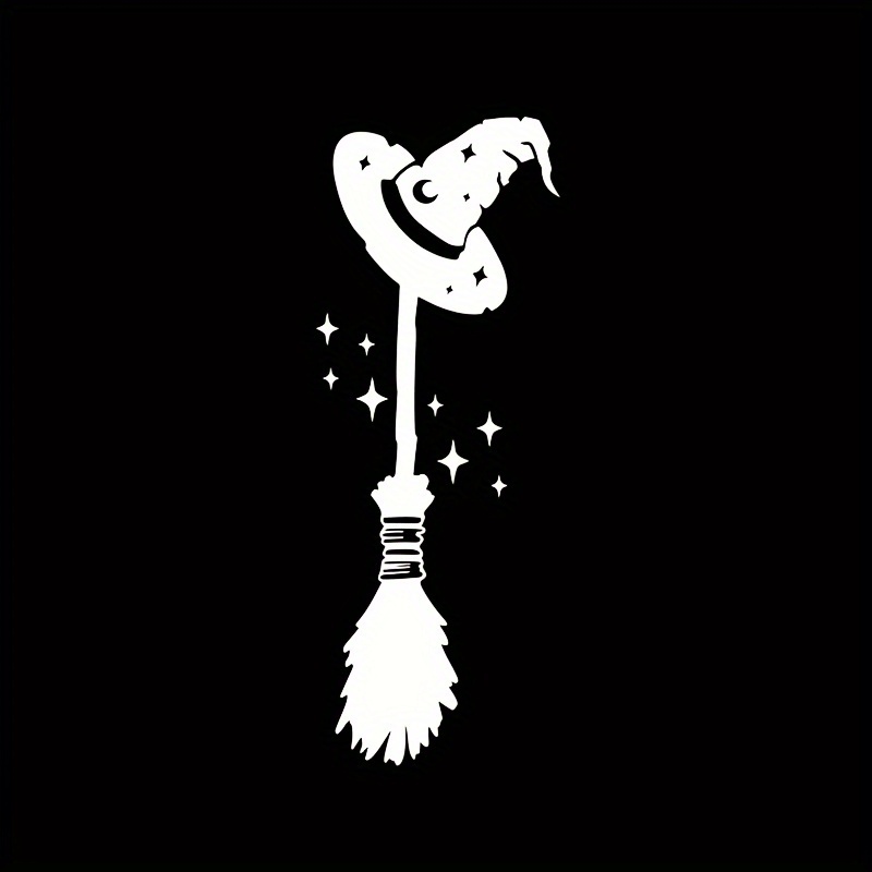 Broom Vinyl Stickers, Car Stickers, Bumper Stickers, Laptop Stickers, Just Stickers, Pattern Stickers