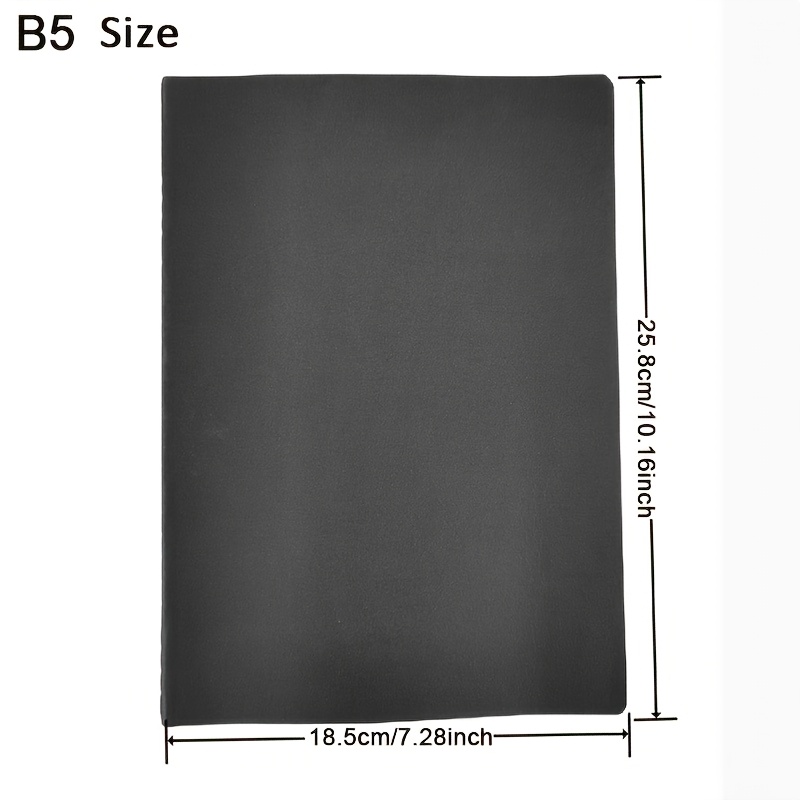 Thick Paper Notebook, Large B5 Size, 16k Student Workbook, Softcover Exercise Book, Grid Notebook, Notepad, Simple Soft Cover Lined Notebook, 5mm Ruled Grid Notebook With Stitched Binding