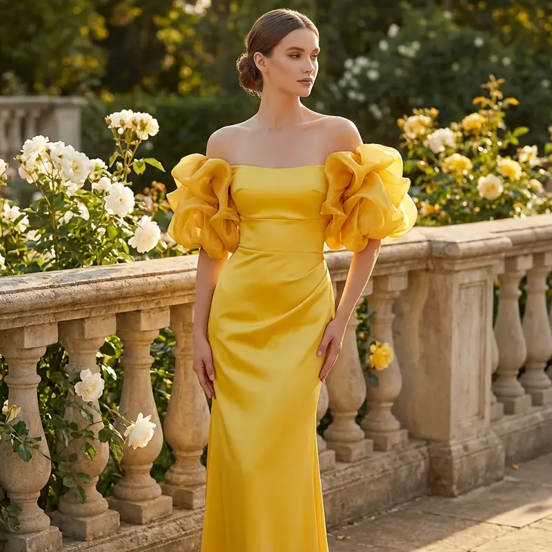 plus size gold bridesmaid dresses Yes Fabric Gold Dresses - Ever-Pretty US