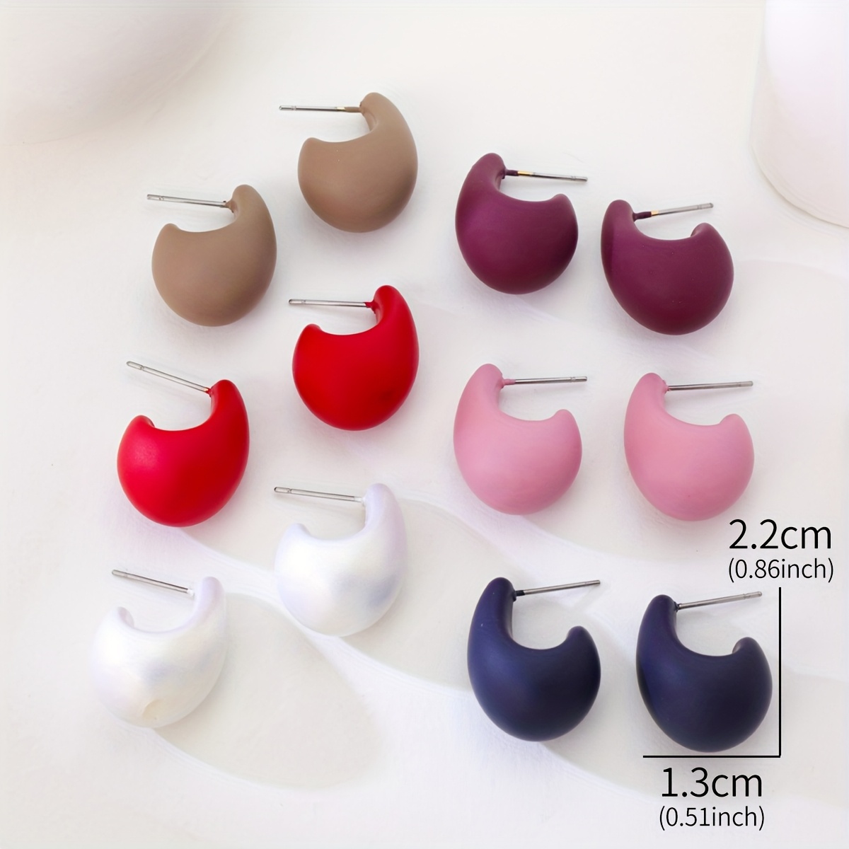 Water Drop Earrings Set of 12 for Women, Hypoallergenic