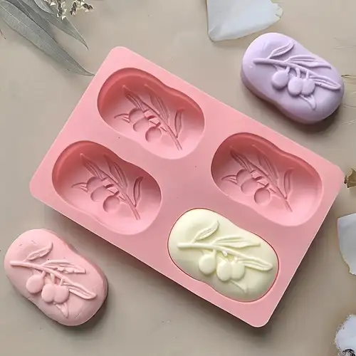 BRISKORE Moule Silicone Savon DIY – 6 Cavités Rectangulaires & Ovales, Qualité Alimentaire