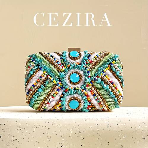 item picture a stylish evening bag featuring a metal frame with vibrant beads and pearls parties weddings and special occasions ideal for gifting or taking
