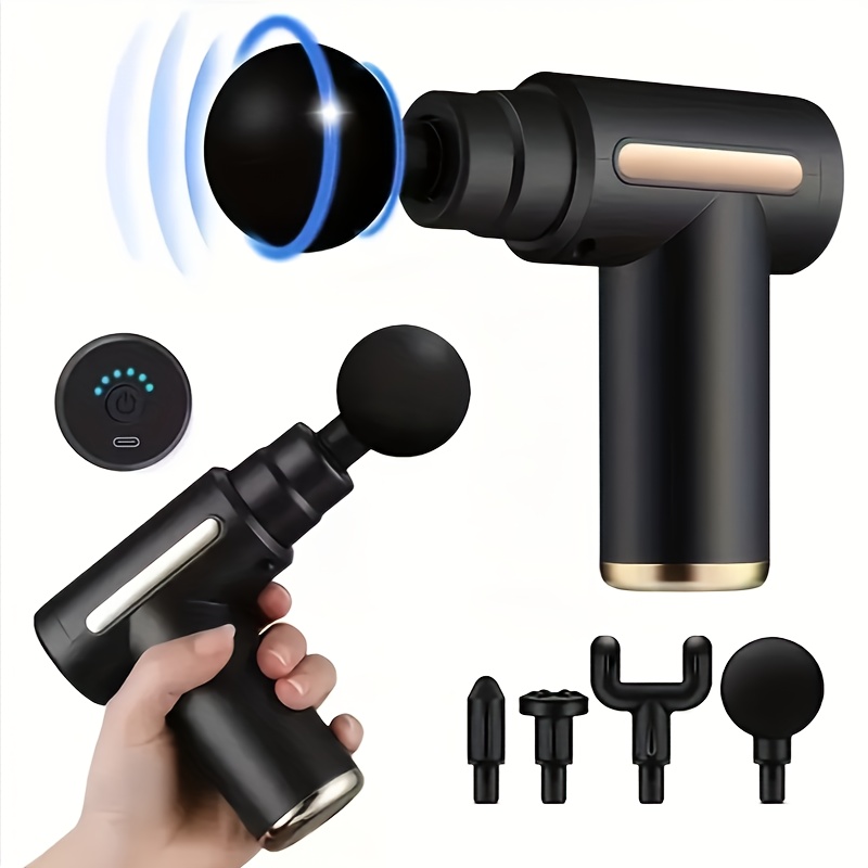 mini portable muscle relaxation neck massager with rechargeable lithium battery     for whole body massage usb charged   ergonomic grip alcohol free massage device   ergonomic grip neck massager