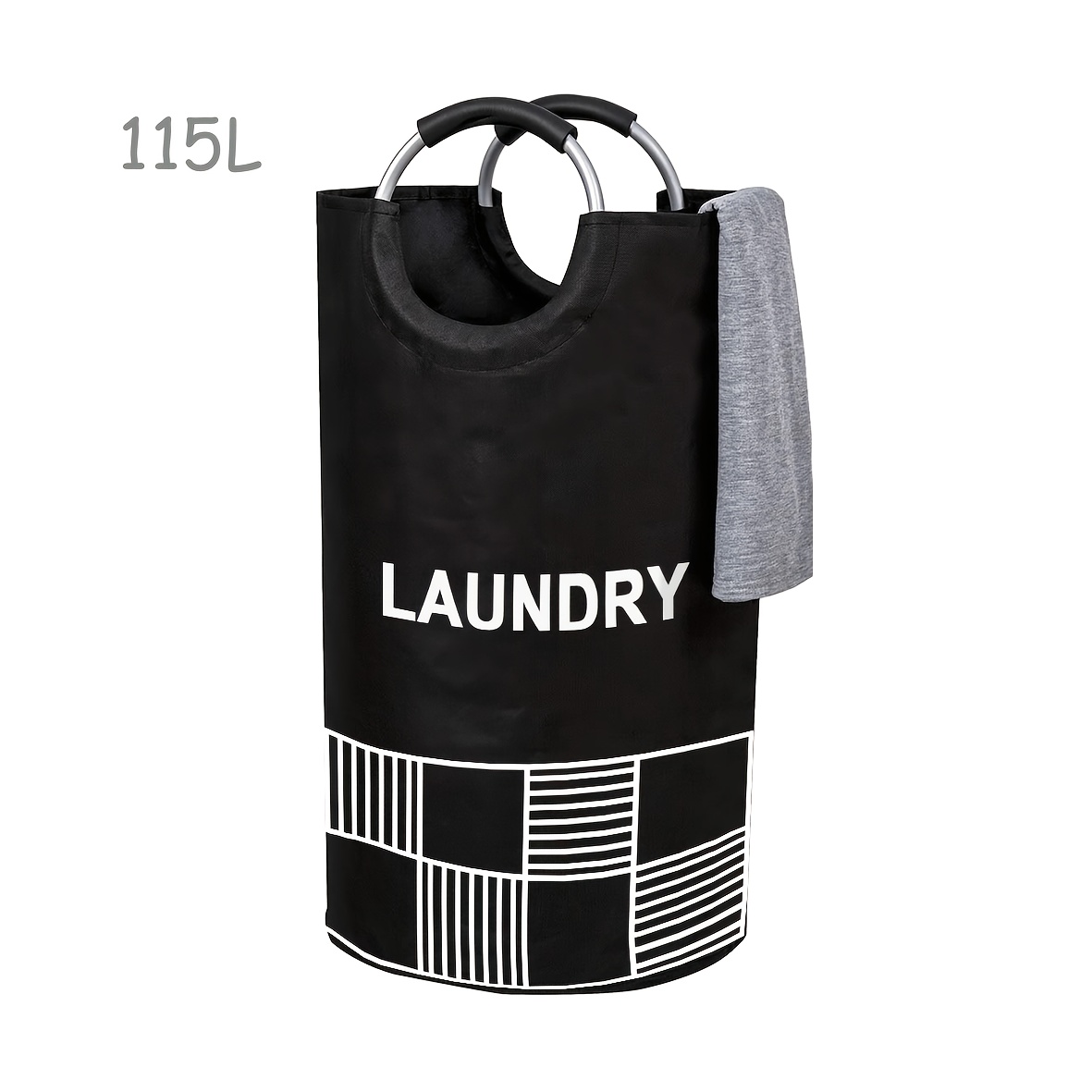 Oversized Laundry Container, Laundry Hamper, Laundry Bag Featuring Cushioned Grips, Sturdy Clothes Hamper, Collapsible For Convenient Storage, Laundry Baskets
