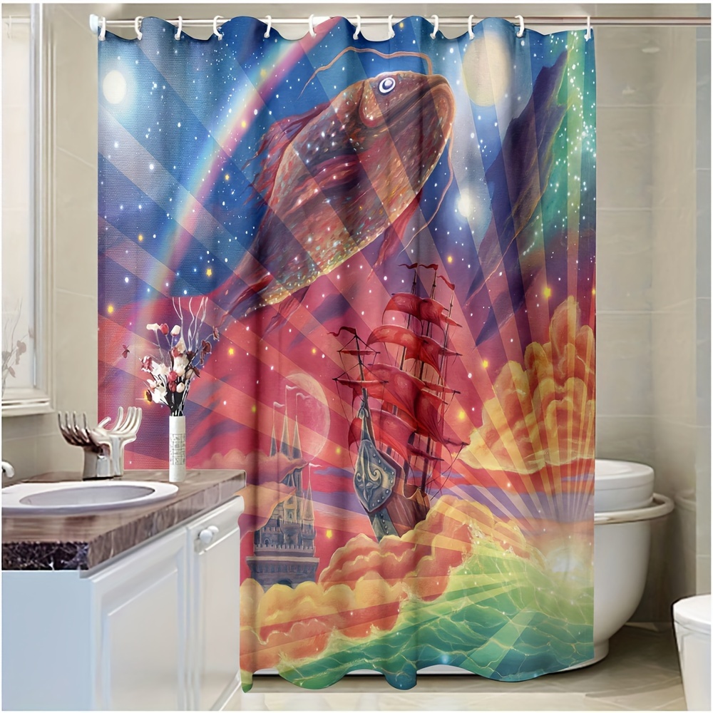 1 cortina de ducha gruesa antimoho cortina de partición de - Temu Spain