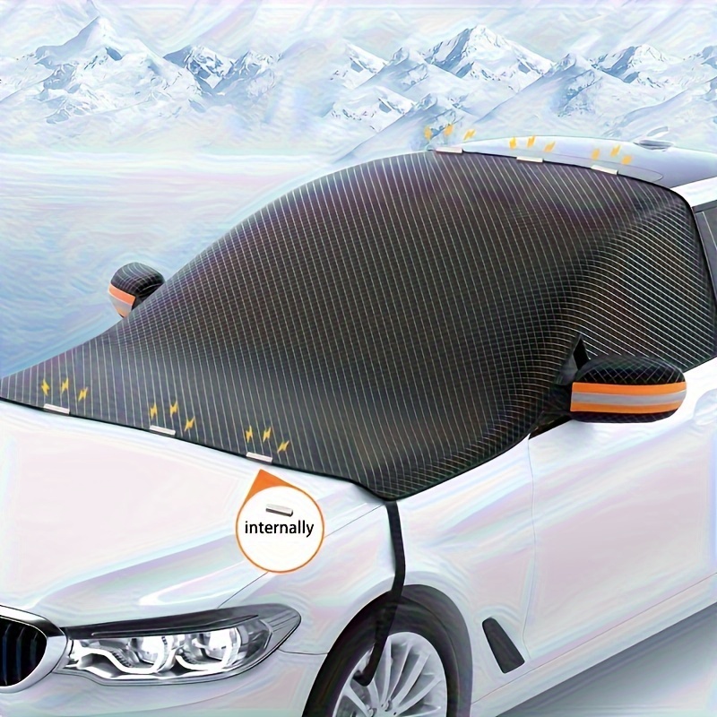 

Car Windshield Magnetic , Oxford Cloth Thickened Sunshade, Heat And Snow Protection Cover