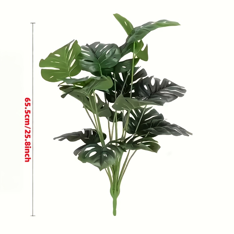 Lifelike Artificial Monstera Plants That In , Made From Uv-resistant Materials That Sunlight And Wear. Ideal For Shop Decor, Garden Decoration, Indoor Styling, Outdoor Embellishments, Rustic Decor