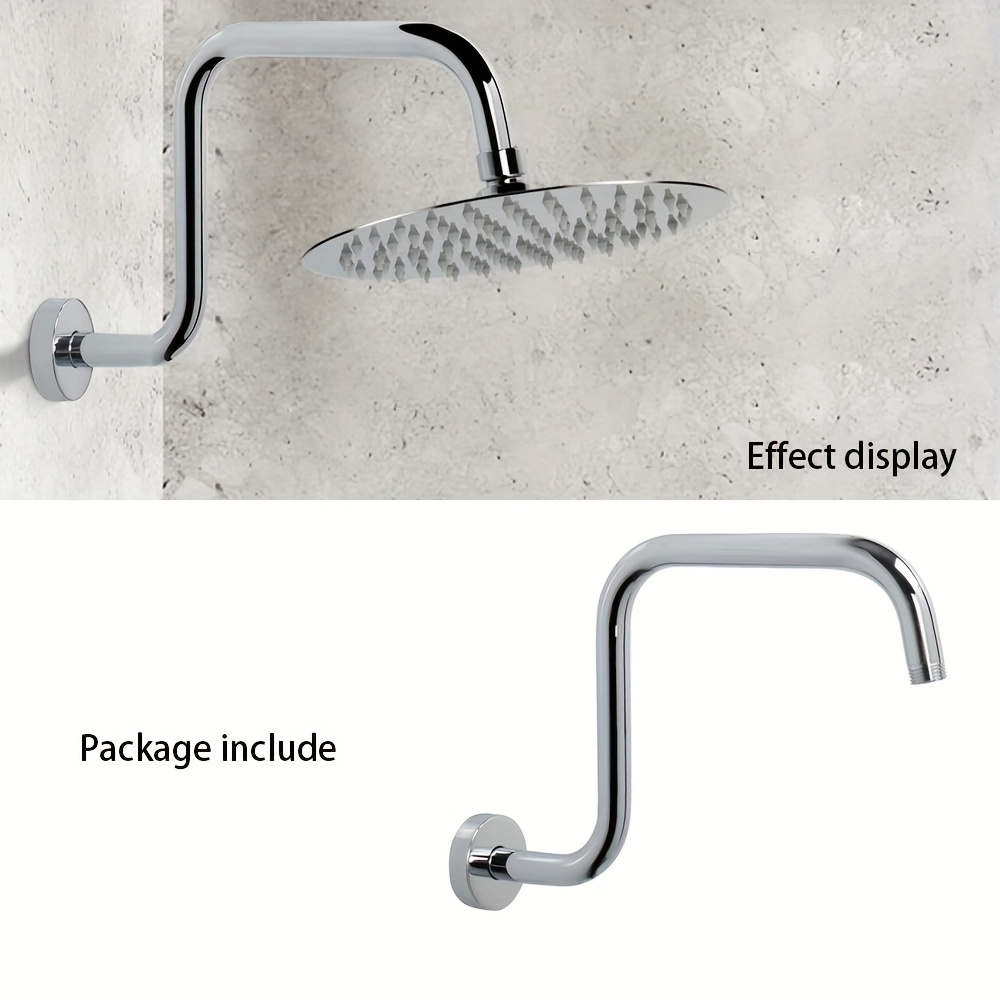 TEMU Bras d'Extension pour Pommeau de Douche, Extendeur avec Flasque pour Tuyau de Douche