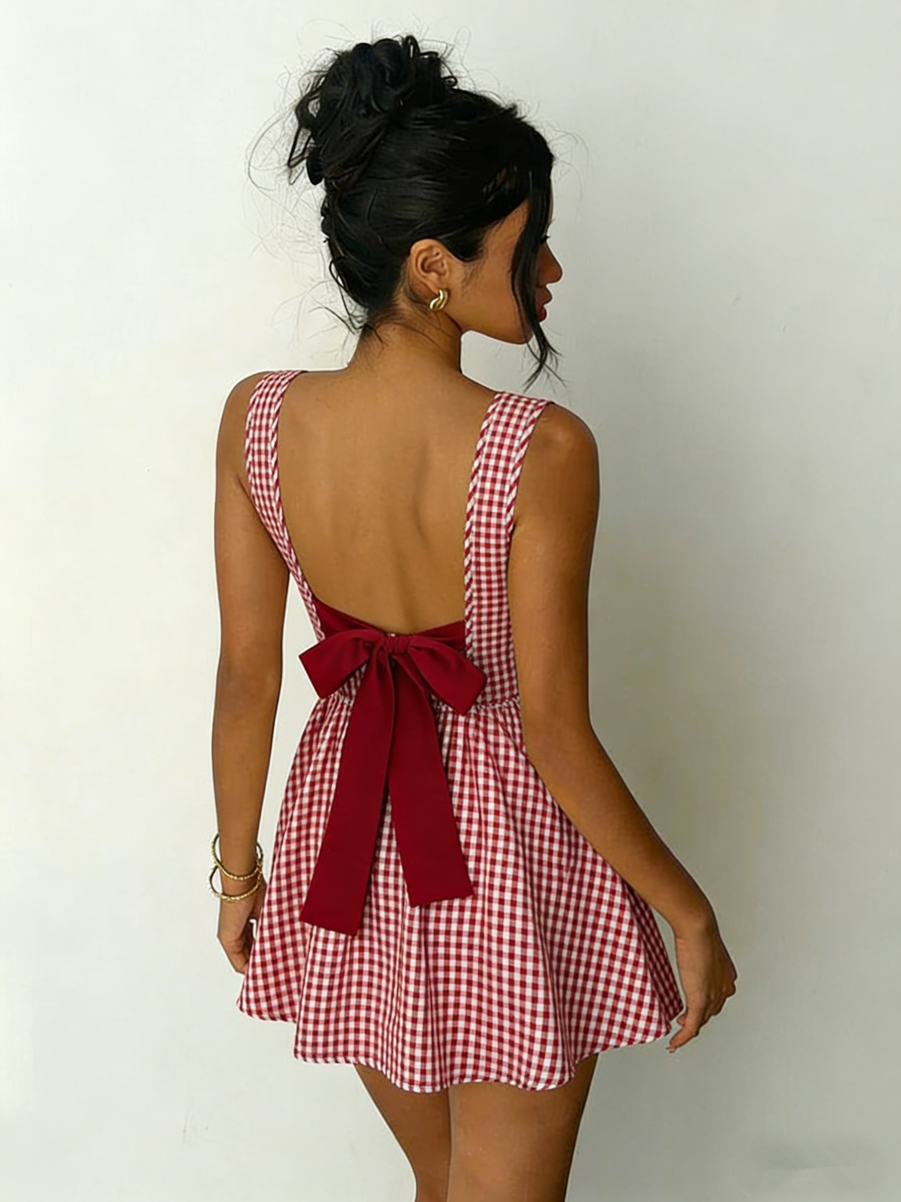 boat neck backless dress Low Back Dress, Simple Event Maxi Dress, Silk Dress, Long Sleeve Infinity Maxi Dress, Wedding Guest Women's , Prom Dress CL137161002 Red Boat Neck Backless Mini