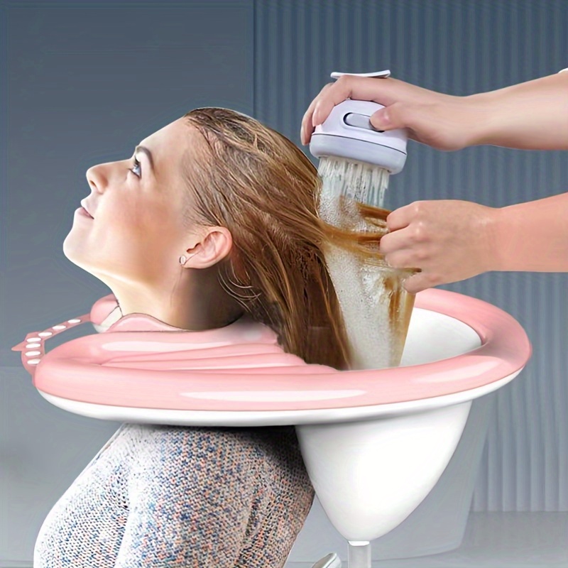 Inflatable Shampoo Basin Portable Hair Washing Basin Bowl Salon
