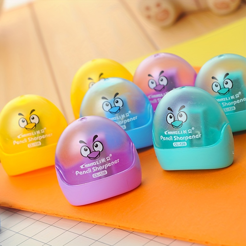 

4-Pack Fun Chicken Manuels de Rangement de Crayons - à Trou Unique, Idéal pour Étudiants, Classe et Bureau à Domicile, Plastique , Pas Besoin de Batterie, Couleurs Assorties