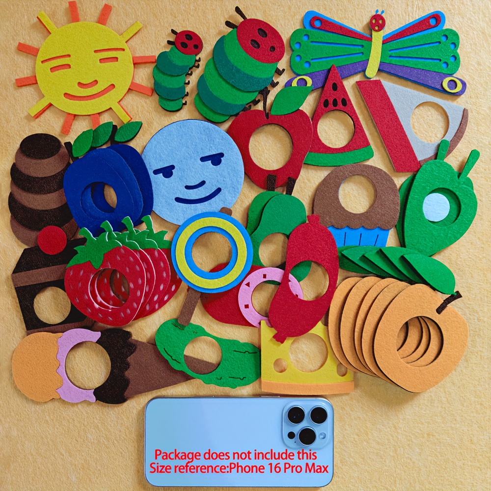 Exquisite Hungry for CATERPILLAR Set, Classroom Performance, for CATERPILLAR   Teaching, Interactive to Increase Reading  , Science education materials,Back-to-School,Suitable   3 and up