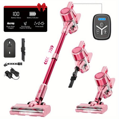 cordless vacuum cleaner 55kpa powerful stick vacuum 8 in 1 lightweight household cleaner cleaning gadgets for housekeeping wireless vacuum for hardwood carpet floor pet hair