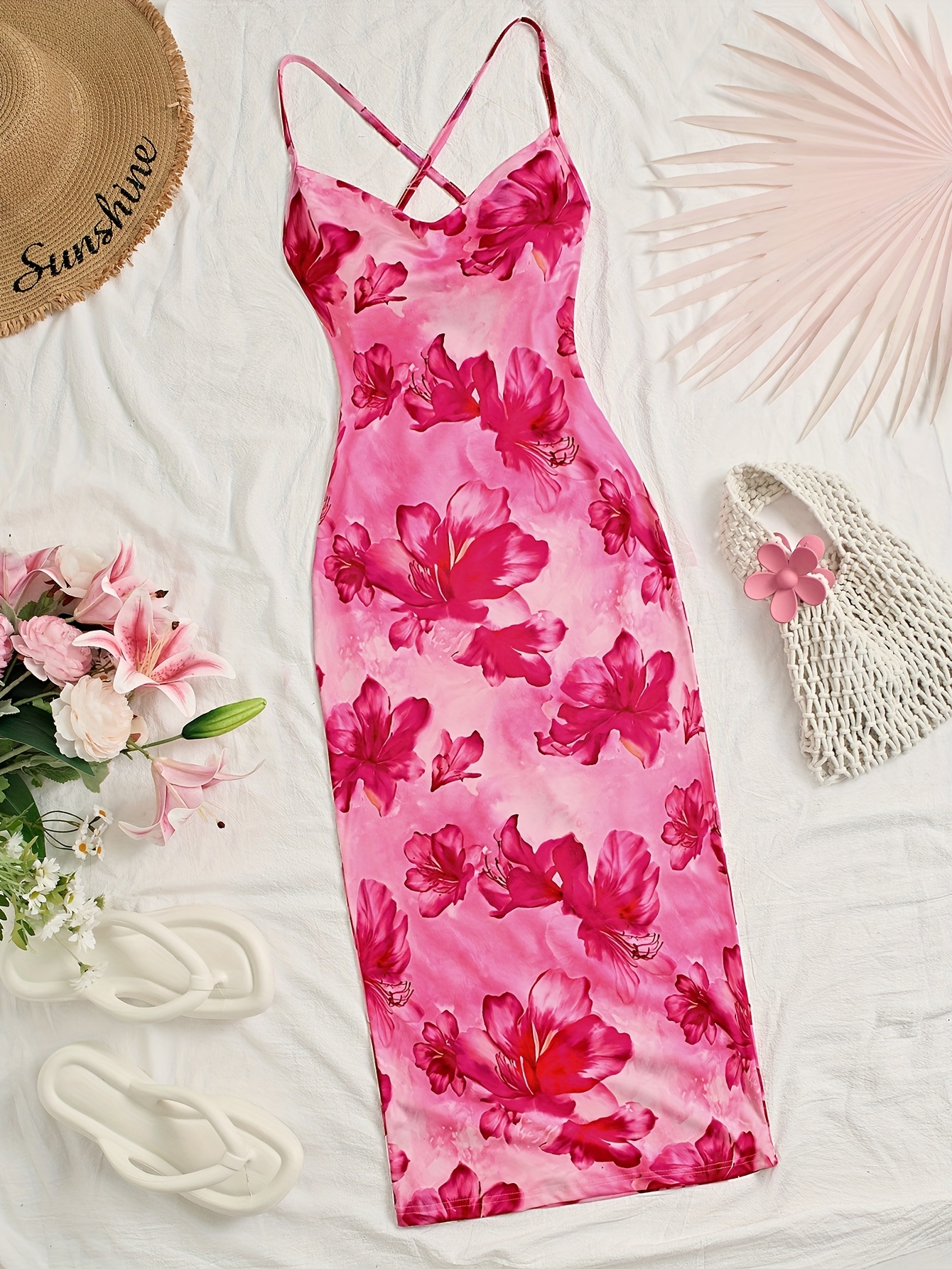 printed womens backless apron dress suitable dating - Temu Hungary