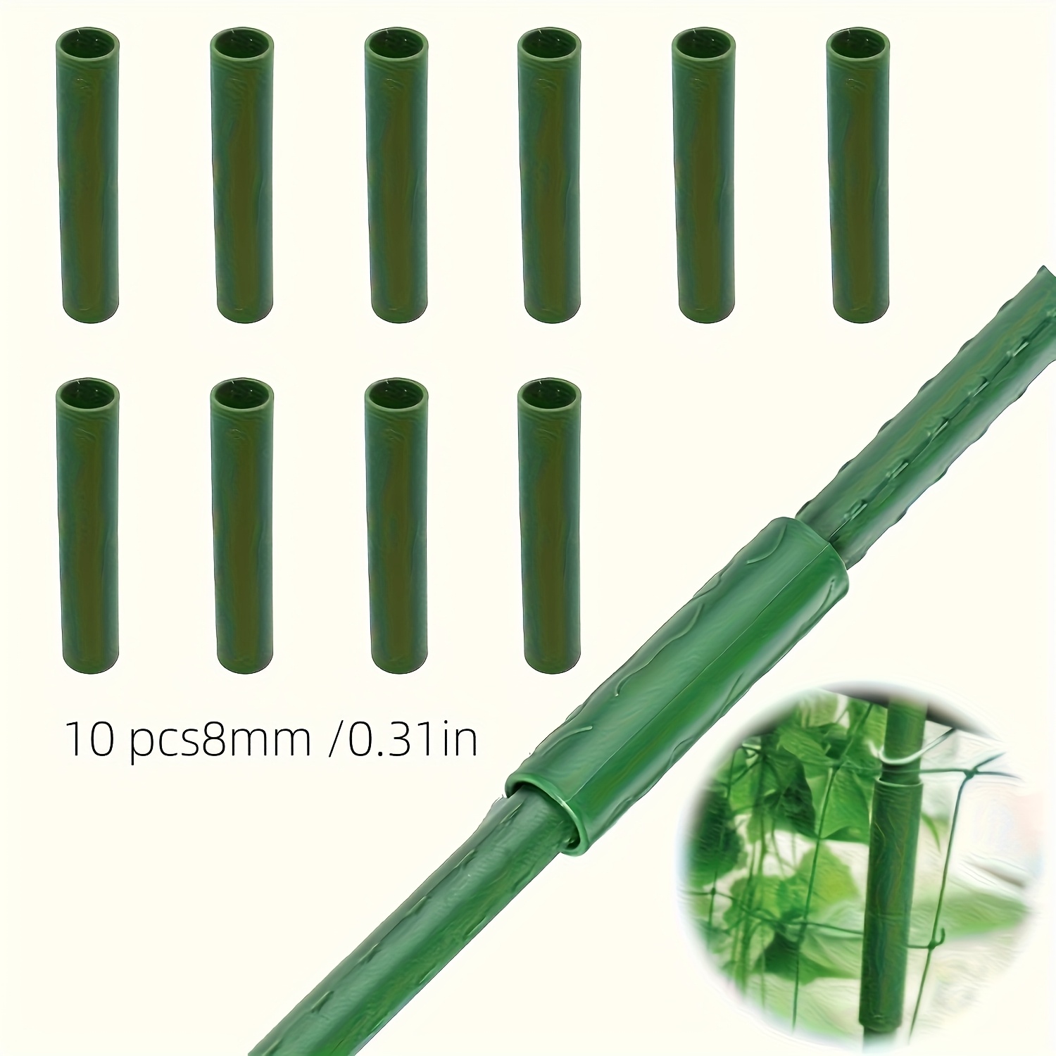 E-shop 10 grüne Gartenpavillon-Verbinder, wasserdichte Zaunstütze aus PP-Kunststoff, tragbares Rankgitter-Schraubbolzen, einfach zu montieren ohne