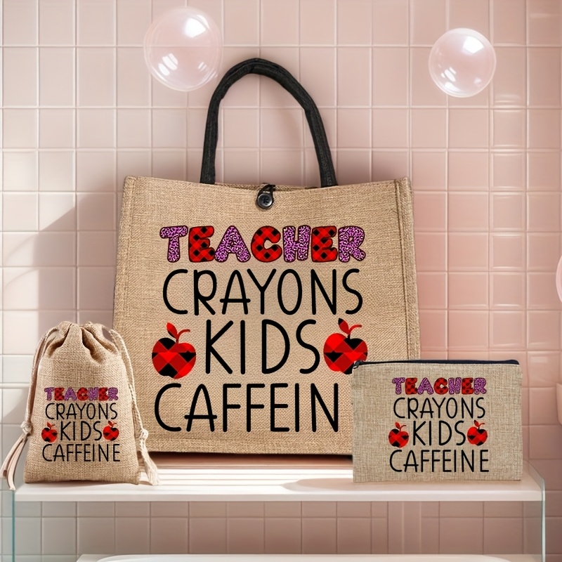 Stylische Kosmetiktasche Als Dankeschön-Geschenk Für Lehrerinnen – Weißes Make-up-Täschchen – Praktisch & Hübsch