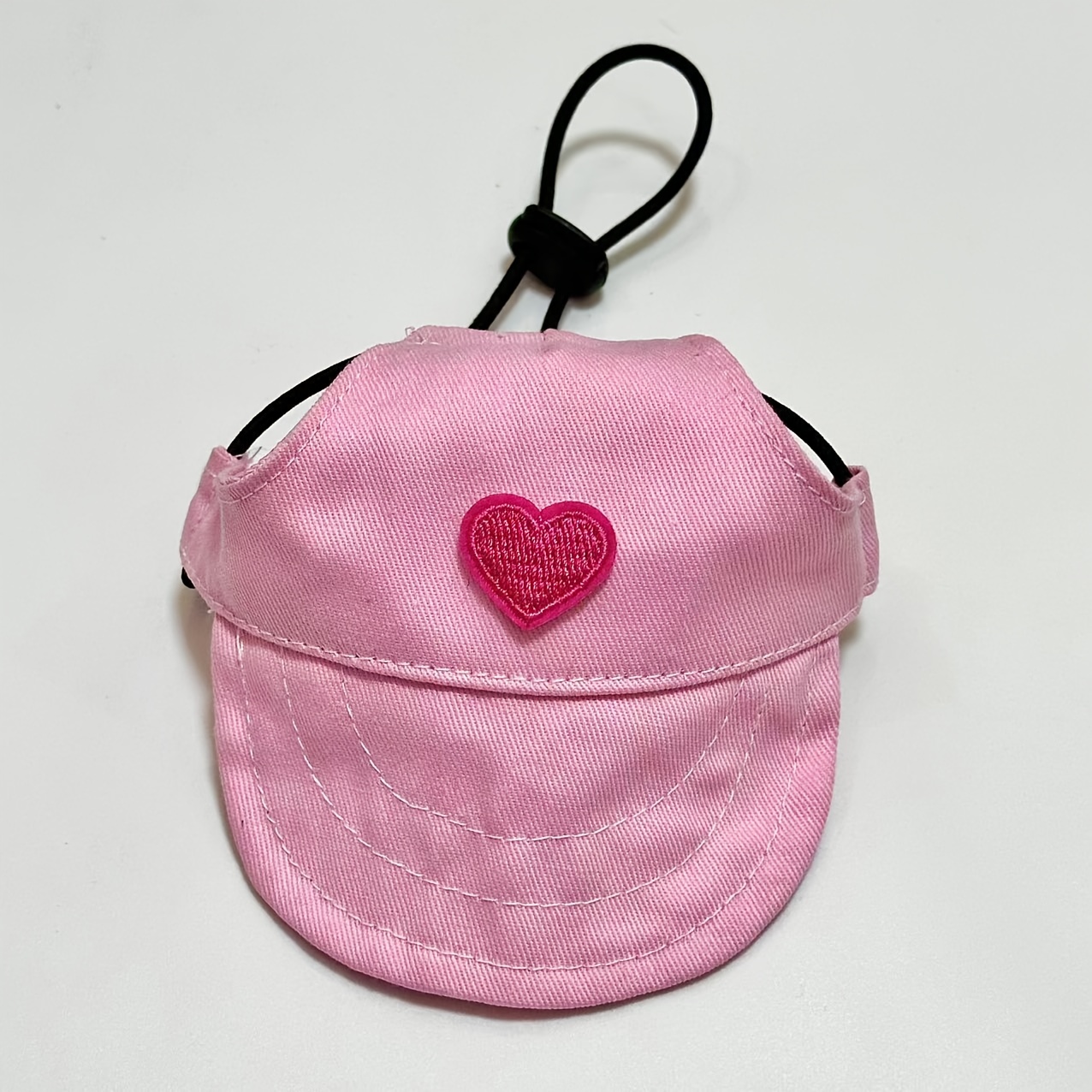 E-shop Niedliche Haustier-Entenschnabel-Mütze mit Herzmuster, verstellbare Baseballkappe mit Kordelzug für Golden Retriever, Corgi, Teddy, kleine,