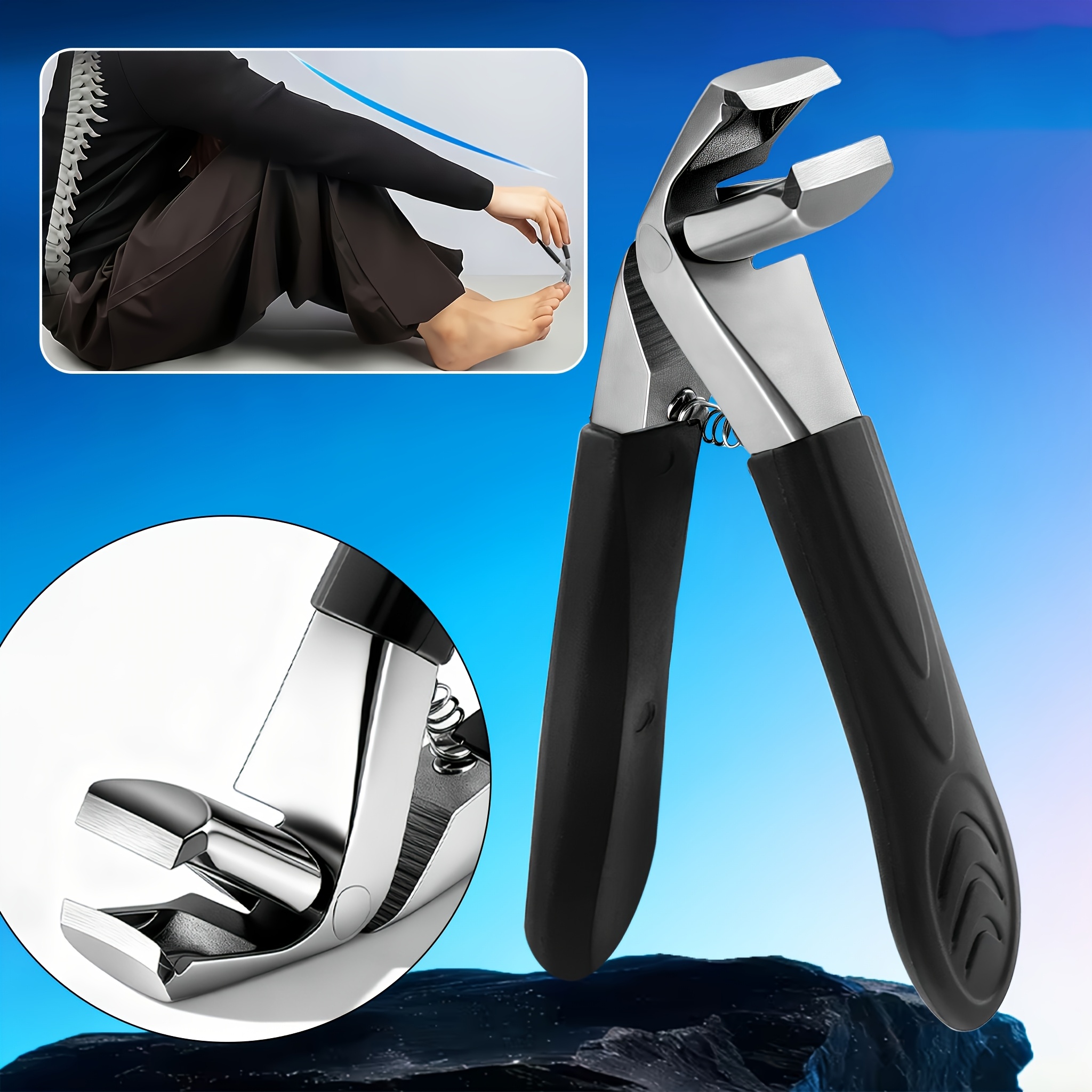 Upgraded Heavy-Duty Stainless Steel Nail Clipper Set, 9pcs