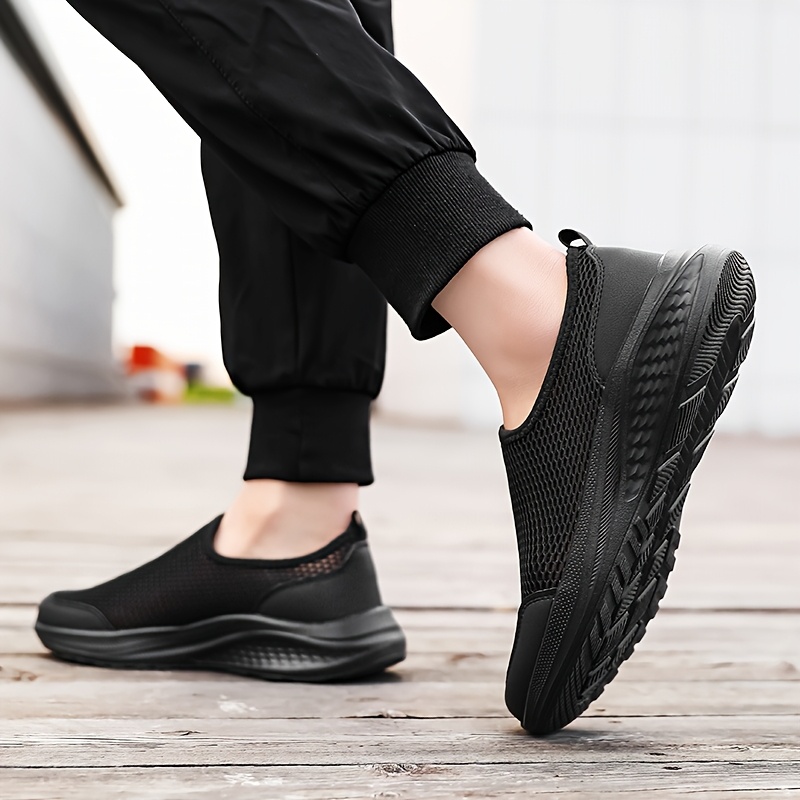Mesh and EVA Slip-On Athletic Shoes Lightweight Breathable Walking Sneakers Amazon.com | Eliogn Men main image 2