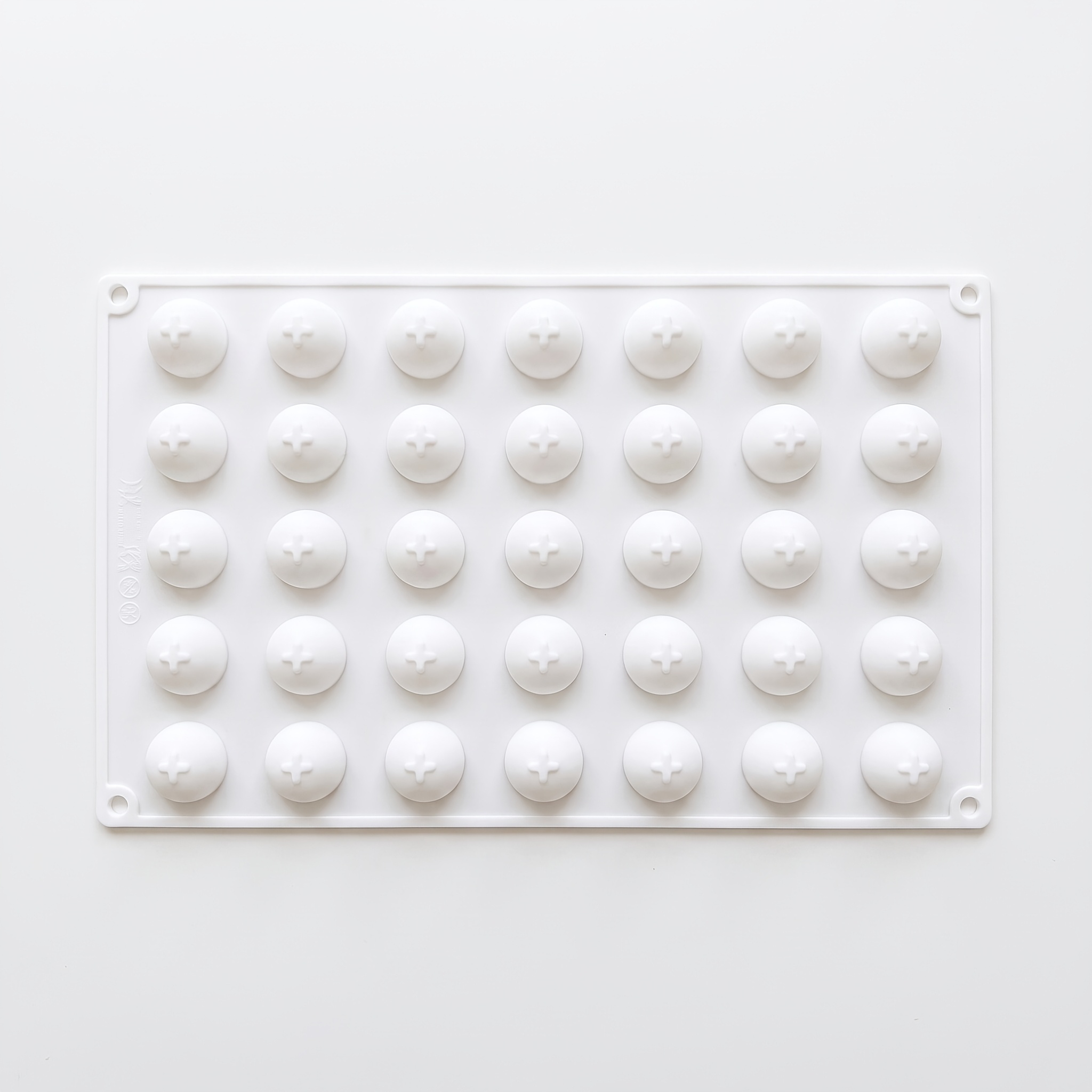 TEMU 1pc 35-cavity Mini Sphere Mold, Silicone Chocolate Candy Mold, Suitable For Hemispherical Pudding And Fondant Making