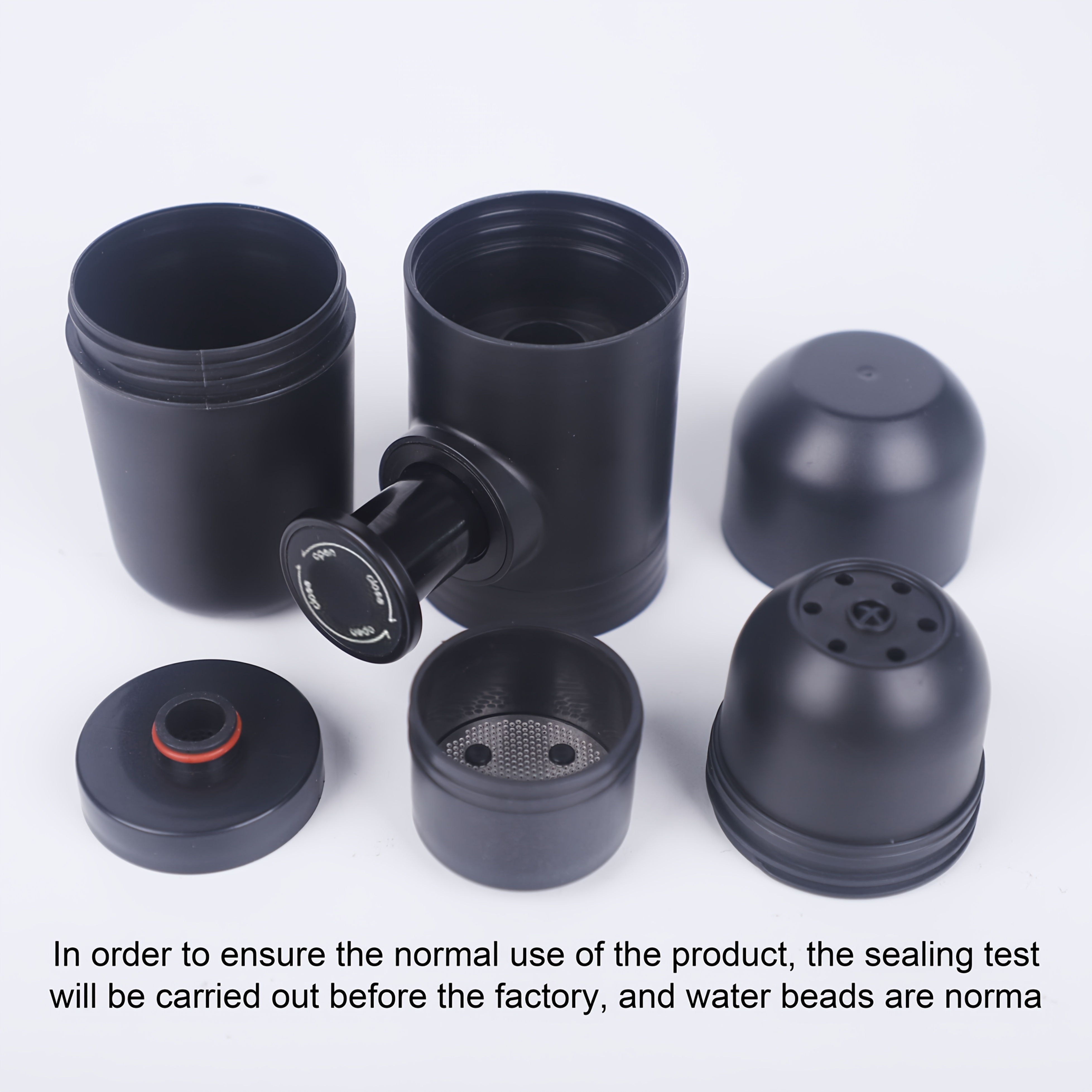 Image of Compact Manual Espresso Maker - Portable Travel Coffee Machine, Compatible With Original Capsules & More, Perfect For Halloween, Christmas, Thanksgiving (black)