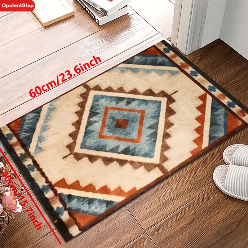 TEMU 2d , Ethnic Style Geometric Pattern Style Fashionable Decor Commercial Decor Carpet, Living Room Carpet Sofa Pad Bedroom Carpet Bedside Blanket