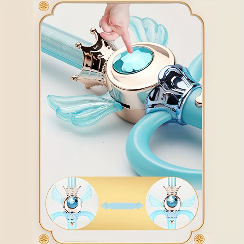 fairy wand toy for children with led lights girls glowing sword for role play halloween christmas party accessories ideal birthday gift for ages 3 8 batteries not included details 3