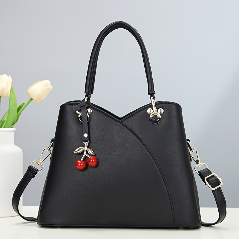 

Elegant Large Capacity Tote Bag, Fashionable Versatile Shoulder Handbag, Women's Commuter Crossbody Bag